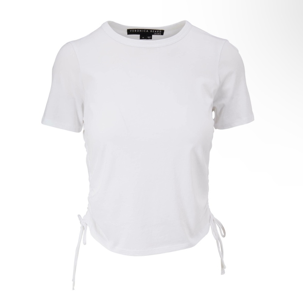 Veronica Beard White Short Sleeve Top